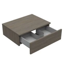 Brooklyn Floating Basin Shelf with Drawer - Grey Avola - 600mm inc. Curved Rectangular Basin 9 Brooklyn Floating Basin Shelf with Drawer - Grey Avola - 600mm inc. Curved Rectangular Basin -Bathroom Furniture Sale BCTGA6B1 n d3 460