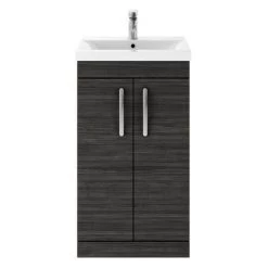 Brooklyn 500mm Black Vanity Unit - Floor Standing 2 Door Unit 10 Brooklyn 500mm Black Vanity Unit - Floor Standing 2 Door Unit -Bathroom Furniture Sale BFS5BLK d4 460