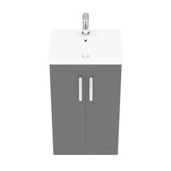 Brooklyn 500 Gloss Grey Floor Standing Vanity Unit with Thin-Edge Basin 11 Brooklyn 500 Gloss Grey Floor Standing Vanity Unit with Thin-Edge Basin -Bathroom Furniture Sale BFS5GGTE d7 460