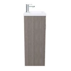 Brooklyn 500mm Grey Avola Vanity Unit - Floor Standing 2 Door Unit -Bathroom Furniture Sale BFS5GRY D6 460