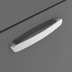 Brooklyn 600mm Gloss Grey Vanity Unit - Floor Standing 2 Drawer Unit -Bathroom Furniture Sale BFS62DGG d2 460