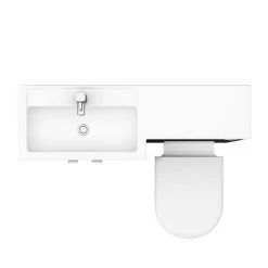 Brooklyn Black 1100mm Combination Furniture Pack -Bathroom Furniture Sale BK1100BLK D5 460