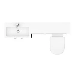 Brooklyn Black 1500mm Combination Furniture Pack -Bathroom Furniture Sale BK1500BLK D5 460