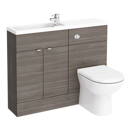 Brooklyn 1100mm Grey Avola Slimline Combination Furniture Pack 2 Brooklyn 1100mm Grey Avola Slimline Combination Furniture Pack - Image 2