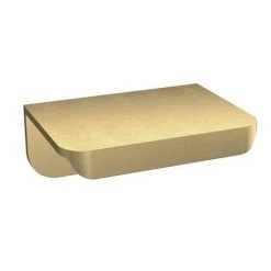 Brooklyn 1000 Gloss White Square Semi-Recessed Combination Unit w. Brushed Brass Handles + Flush -Bathroom Furniture Sale BS14BB d2 460