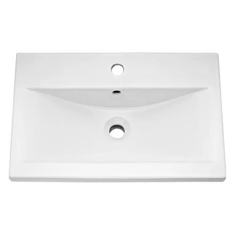 Brooklyn 600mm Grey Mist 2 Drawer Wall Hung Vanity Unit 2 Brooklyn 600mm Grey Mist 2 Drawer Wall Hung Vanity Unit - Image 2