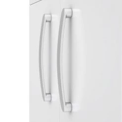 Brooklyn 800mm Gloss White 2 Door Wall Hung Vanity Unit -Bathroom Furniture Sale BWH82DWHT d2 460