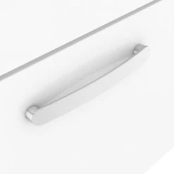 Brooklyn 600mm White Gloss Wall Hung Vanity Unit - Single Drawer -Bathroom Furniture Sale BWHSD6WHT d5 460