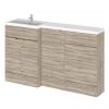 Hudson Reed Fusion 1500mm Driftwood Combination Unit (600 Vanity, 400 Base Unit + 500 WC Unit)