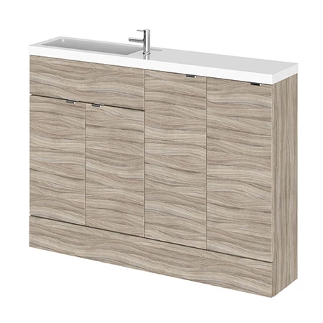 Hudson Reed 1200mm Driftwood Compact Combination Unit (600 Vanity, 300 Base Unit x 2) 1 Hudson Reed 1200mm Driftwood Compact Combination Unit (600 Vanity, 300 Base Unit x 2)