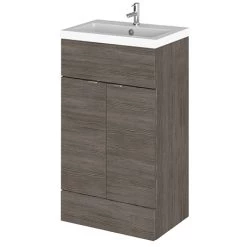 Hudson Reed Fusion Grey Avola 505x360mm Vanity Unit & Basin