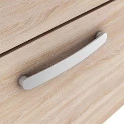 Brooklyn 1205mm Natural Oak Double Basin 4 Drawer Vanity Unit -Bathroom Furniture Sale DBFS12N4D D3N 460