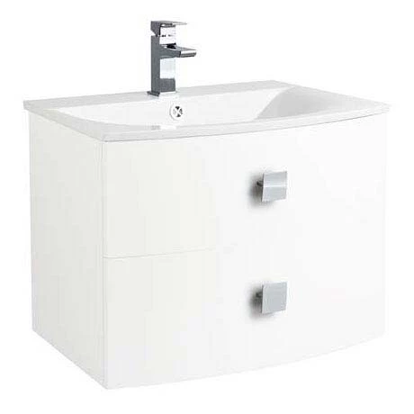 Hudson Reed Sarenna 700mm Wall Hung Cabinet & Basin - White 1 Hudson Reed Sarenna 700mm Wall Hung Cabinet & Basin - White