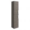 Brooklyn Wall Hung 2 Door Tall Storage Cabinet - Grey Avola