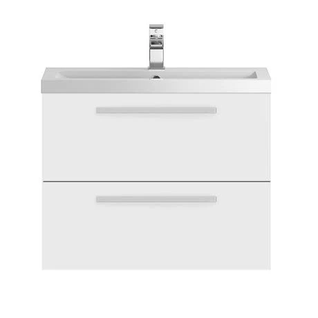 Hudson Reed 720mm Gloss White Modular Basin Vanity Unit 2 Hudson Reed 720mm Gloss White Modular Basin Vanity Unit - Image 2