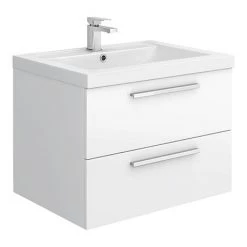 Hudson Reed 720mm Gloss White Modular Basin Vanity Unit