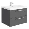 Hudson Reed 720mm Gloss Grey Modular Basin Vanity Unit