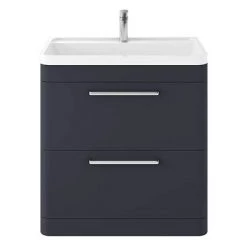 Hudson Reed Solar 800mm Floor Standing Cabinet & Basin - Indigo Blue - SOL303